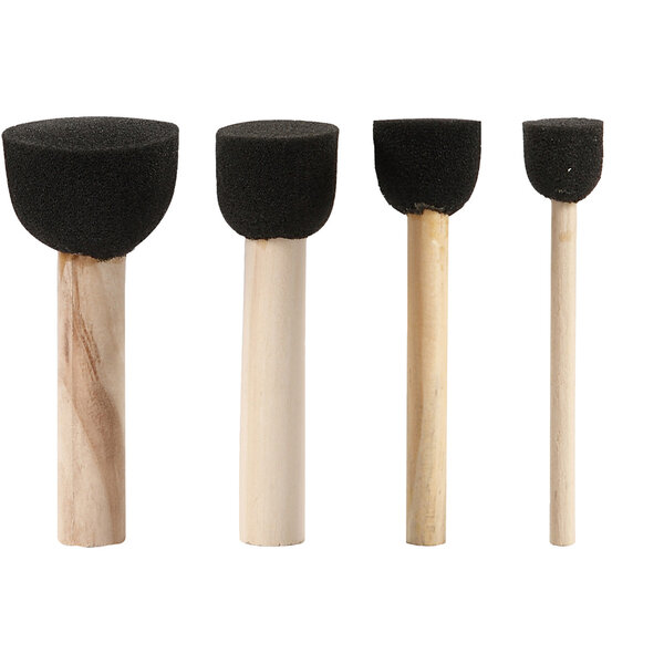 Creativ Company Foam Tamponeerstokjes, d 13+20+25+35 mm, 4 stuk/ 1 doos