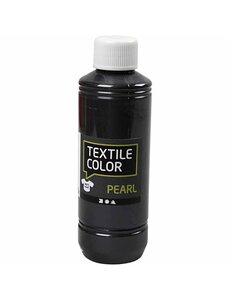 Creativ Company Textielkleur, parelmoer, grijs, 250 ml/ 1 fles