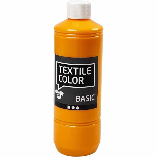 Creativ Company Textielkleur, geel, 500 ml/ 1 fles