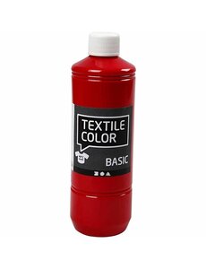 Creativ Company Textielkleur, rood, 500 ml/ 1 fles