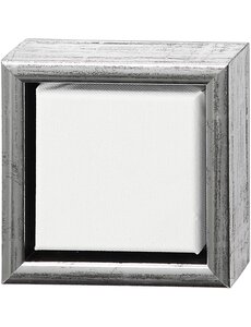 Creativ Company Canvas met lijst, afm 10x10 cm, 360 gr, wit, 6 stuk/ 1 doos