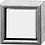 Creativ Company Canvas met lijst, afm 10x10 cm, 360 gr, wit, 6 stuk/ 1 doos