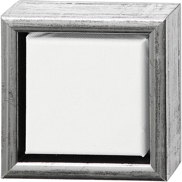 Creativ Company Canvas met lijst, afm 10x10 cm, 360 gr, wit, 6 stuk/ 1 doos