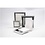 Creativ Company Canvas met lijst, afm 10x10 cm, 360 gr, wit, 6 stuk/ 1 doos