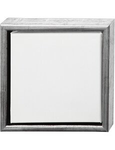 Creativ Company Canvas met lijst, afm 20x20 cm, 360 gr, wit, 6 stuk/ 1 doos