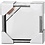 Creativ Company Canvas met lijst, afm 20x20 cm, 360 gr, wit, 6 stuk/ 1 doos