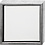 Creativ Company Canvas met lijst, afm 20x20 cm, 360 gr, antiek zilver, wit, 1 stuk