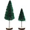Creativ Company Kerstbomen, H: 40+60 mm, groen, 5 stuk/ 1 doos