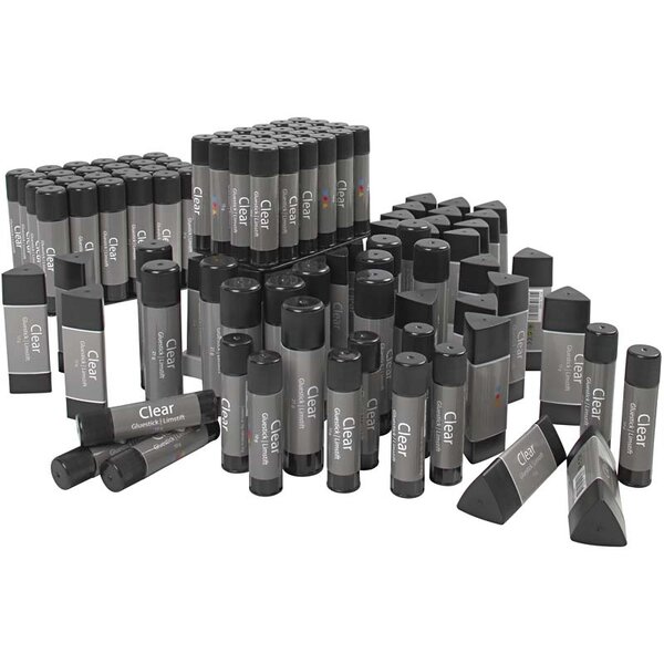 Creativ Company Transparante Lijmstift, 96 stuk/ 1 doos