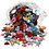 Creativ Company Strasstenen, afm 10-17 mm, diverse kleuren, 210 gr/ 1 doos