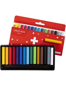 Caran Dache CARAN D’ACHE Neocolor I, Junior, L: 5 cm, dikte 8,5 mm, diverse kleuren, 15 stuk/ 1 doos