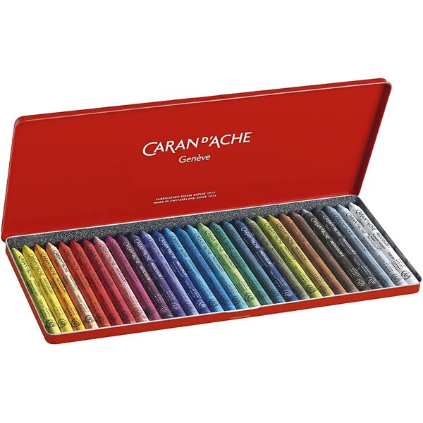 Caran Dache CARAN D’ACHE Neocolor I, L: 10 cm, dikte 8,5 mm, diverse kleuren, 30 stuk/ 1 doos