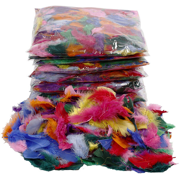 Creativ Company Dons, afm 7-8 cm, diverse kleuren, 10x50 gr/ 1 doos
