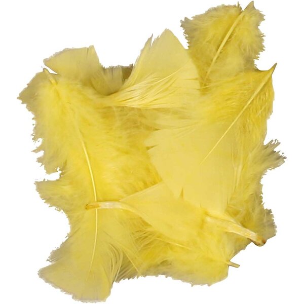 Creativ Company Dons, afm 7-8 cm, geel, 50 gr/ 1 doos