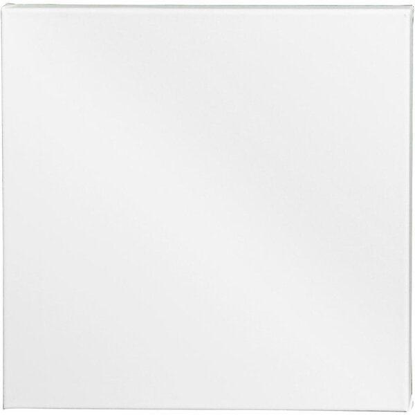 Creativ Company Canvas, D: 1.6 cm, afm 40x40 cm, 360 gr, wit, 10 stuk/ 1 doos