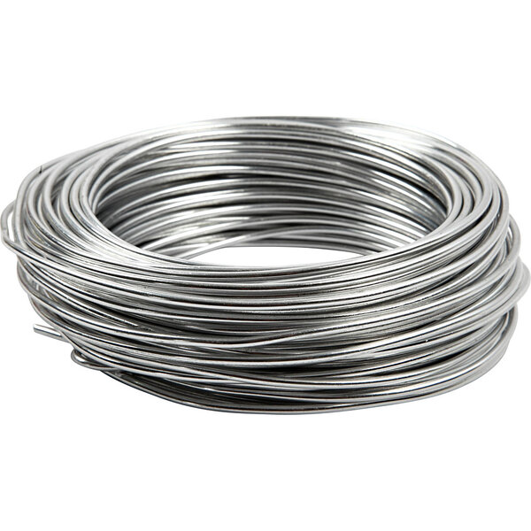 Creativ Company Alu draad, rond, dikte 3 mm, zilver, 29 m/ 1 rol