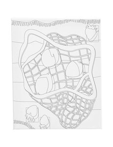 Creativ Company Schildercanvas met print, Citrusvruchten , D: 1,6 cm, afm 24x30 cm, 360 gr, 1 stuk