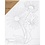 Creativ Company Schildercanvas met print, Grote bloemen, D: 1,6 cm, afm 24x30 cm, 360 gr, 1 stuk