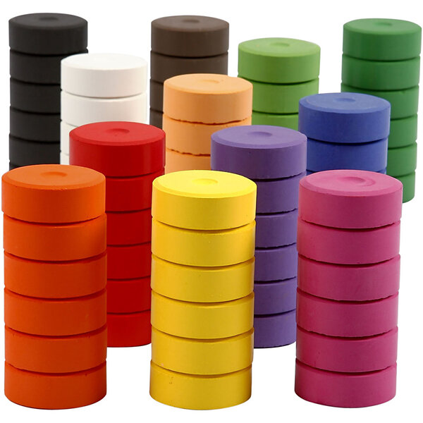 Colortime Waterverf, H: 16 mm, d 44 mm, navulling, 72 stuk/ 1 doos