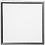 Creativ Company Canvas met lijst, afm 40x40 cm, 360 gr, antiek zilver, wit, 1 stuk