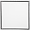 Creativ Company Canvas met lijst, afm 50x50 cm, 360 gr, antiek zilver, wit, 1 stuk