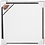 Creativ Company Canvas met lijst, afm 50x50 cm, 360 gr, antiek zilver, wit, 1 stuk