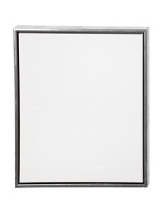 Creativ Company Canvas met lijst, afm 50x60 cm, 360 gr, antiek zilver, wit, 1 stuk