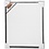 Creativ Company Canvas met lijst, afm 50x60 cm, 360 gr, antiek zilver, wit, 1 stuk