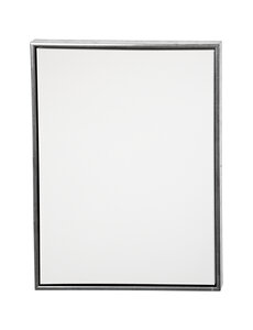 Creativ Company Canvas met lijst, afm 60x80 cm, 360 gr, antiek zilver, wit, 1 stuk