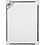 Creativ Company Canvas met lijst, afm 60x80 cm, 360 gr, antiek zilver, wit, 1 stuk