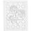 Schildercanvas met print, Rozen, D: 1,6 cm, afm 24x30 cm, 360 gr, 1 stuk