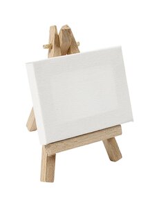 Creativ Company Gespannen canvas, afm 8x6x1 cm, wit, 1 stuk
