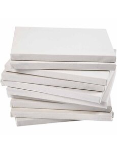 Creativ Company Gespannen canvas, D: 1,6 cm, A4, afm 21x29,7 cm, 280 gr, wit, 40 stuk/ 1 doos