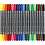 Creativ Company Textielstiften, lijndikte 2,3+3,6 mm, standaardkleuren, 20 stuk/ 1 doos