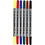 Creativ Company Textielstiften, lijndikte 2,3+3,6 mm, standaardkleuren, 6 stuk/ 1 doos