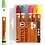 Textielstiften, lijndikte 2-4 mm, neon kleuren, 6 stuk/ 1 doos