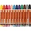 Textielstiften, lijndikte 2-4 mm, diverse kleuren, 12 stuk/ 1 doos