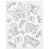 Creativ Company Schildercanvas met print, Vlinders, D: 1,6 cm, afm 24x30 cm, 360 gr, 1 stuk