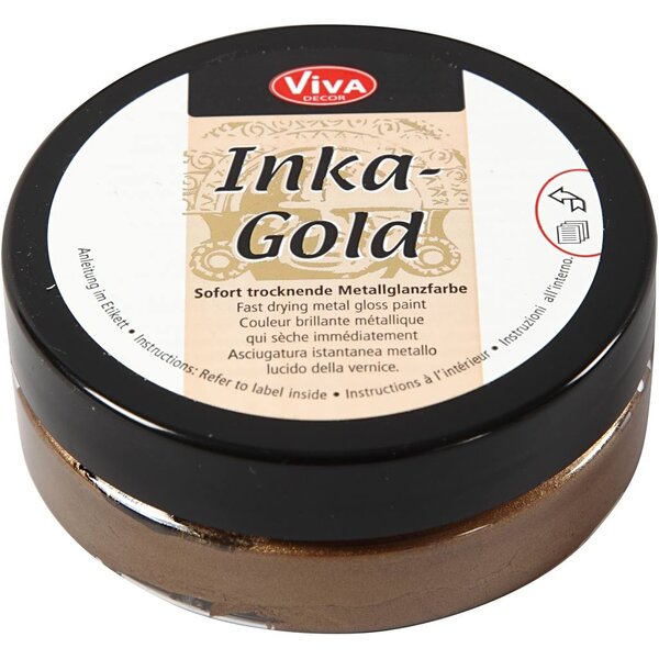 Viva Decor Inka-Gold, brown gold, 50 ml/ 1 Doosje