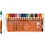 Textielstiften, lijndikte 2-4 mm, diverse kleuren, 18 stuk/ 1 doos
