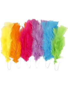 Creativ Company Veren, L: 11-17 cm, diverse kleuren, 18 bol/ 1 doos