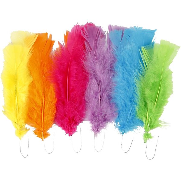 Creativ Company Veren, L: 11-17 cm, diverse kleuren, 18 bol/ 1 doos