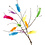 Creativ Company Veren, L: 11-17 cm, diverse kleuren, 18 bol/ 1 doos