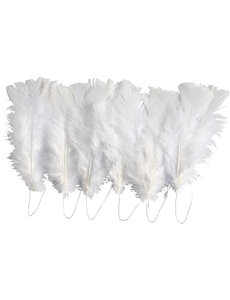 Creativ Company Veren, L: 11-17 cm, wit, 18 bol/ 1 doos