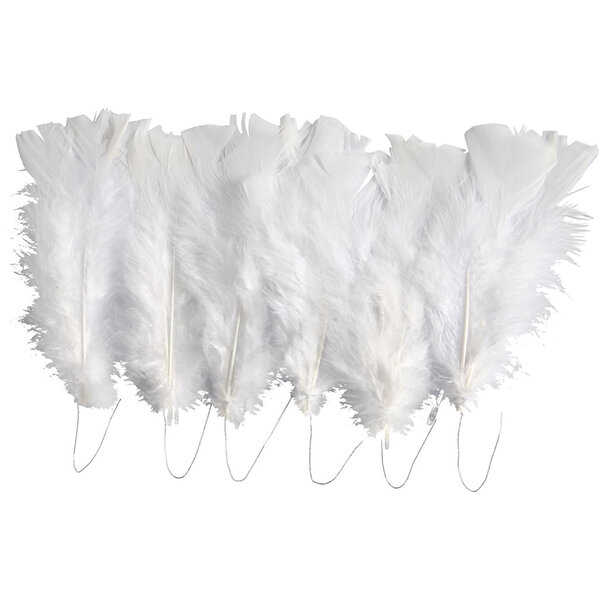 Creativ Company Veren, L: 11-17 cm, wit, 18 bol/ 1 doos