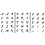 Viva Decor Letters en cijfers sjabloon, H: 20-30 mm, A5, vel 148x210 mm, 3 vel/ 1 doos