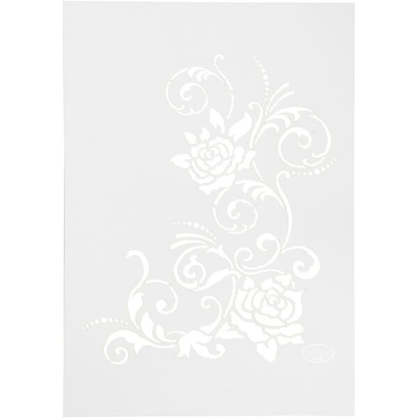 Viva Decor Flexibel sjabloon, bloemen, A4, vel 210x297 mm, 1 stuk