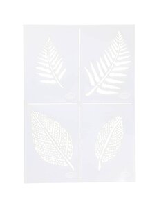 Viva Decor Flexibel sjabloon, bladeren, A4, vel 210x297 mm, 1 stuk