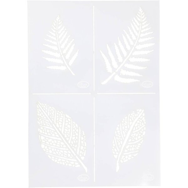 Viva Decor Flexibel sjabloon, bladeren, A4, vel 210x297 mm, 1 stuk