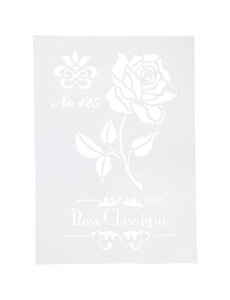 Viva Decor Flexibel sjabloon, roos, A4, vel 210x297 mm, 1 stuk